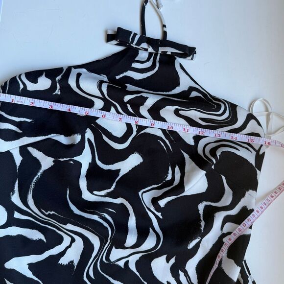 NWT Alexia Admor alter shift black and White abstract mini dress  Size 4 - Picture 16 of 16